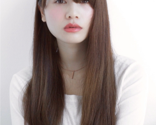 うる艶サラサラロング×暖色系ピンクパープル髪質改善２
