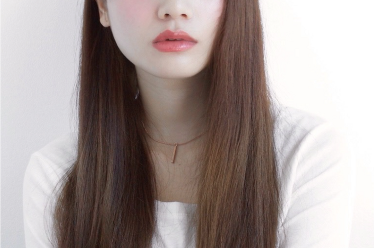 うる艶サラサラロング×暖色系ピンクパープル髪質改善２