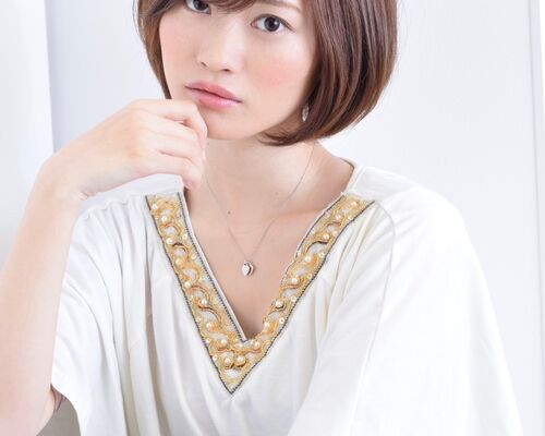 上品ショートボブ 小顔 ひし形ショートボブ:20代30代40代50代