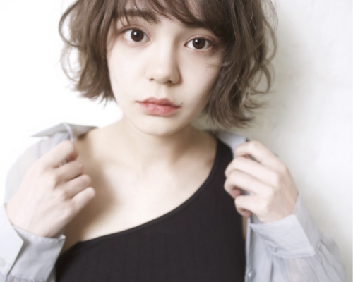 小顔ナチュラルボブ 大人ショートボブ×ウェーブ 20代30代40代50