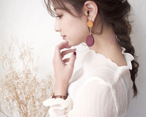 ヘアセット ゆるふわアレンジ お団子 シニヨンアレンジ 二次会 結婚式 結婚