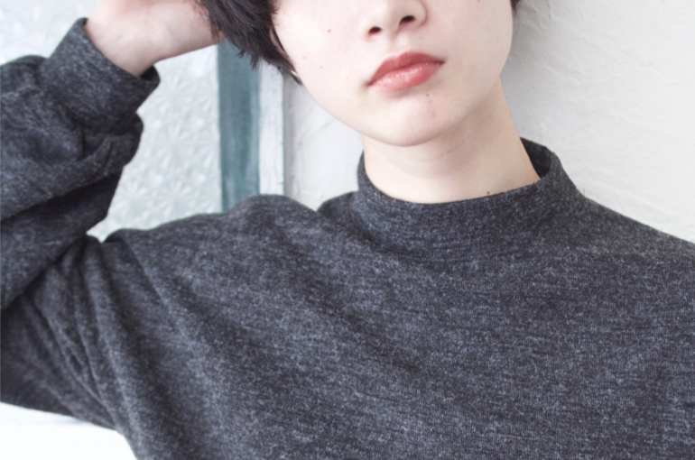 大人可愛い 20代30代小顔ワンサイド ショートボブ丸み前下がり1