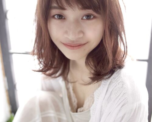 大人かわいい 20代30代40代５０代ひし形Cカーブカットくびれボブ