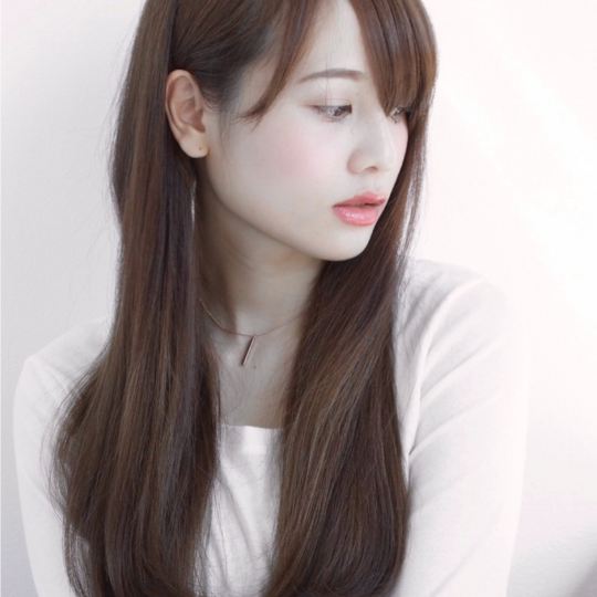 うる艶サラサラロング×暖色系ピンクパープル髪質改善１