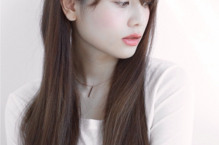 うる艶サラサラロング×暖色系ピンクパープル髪質改善１