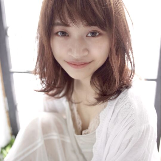 大人かわいい 20代30代40代５０代ひし形Cカーブカットくびれボブ