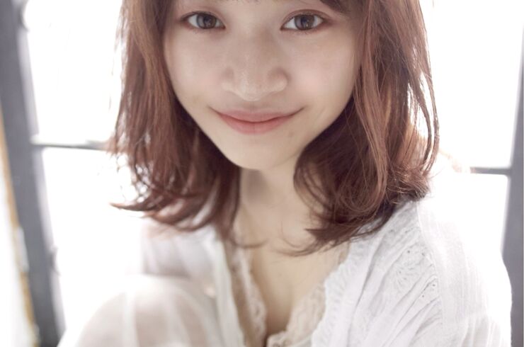 大人かわいい 20代30代40代５０代ひし形Cカーブカットくびれボブ