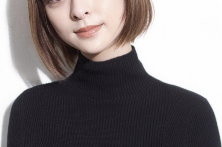 大人可愛い 20代30代40代前下がりひし形 小顔ボブ丸みショート1